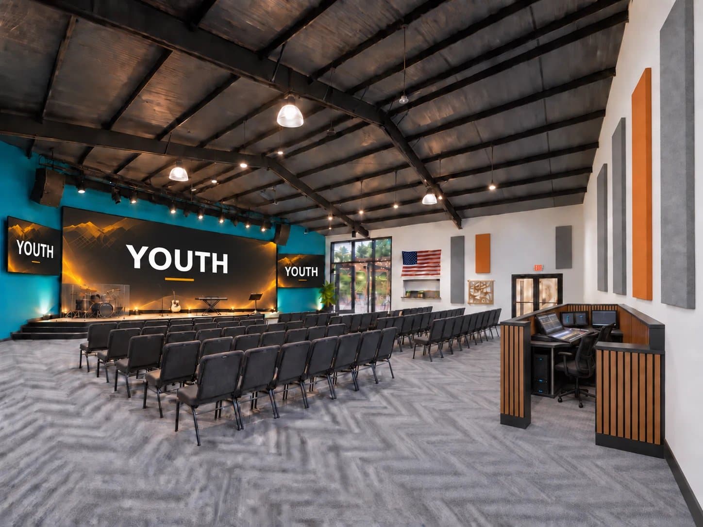 Concept rendering of the planned youth room