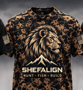 ShefaLign Lion Camo Tee